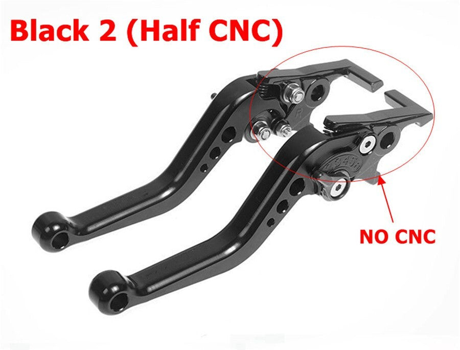 2x Brake Clutch Levers CNC Motorcycle Scooter Handle Set Front Rear Disc Brake Q