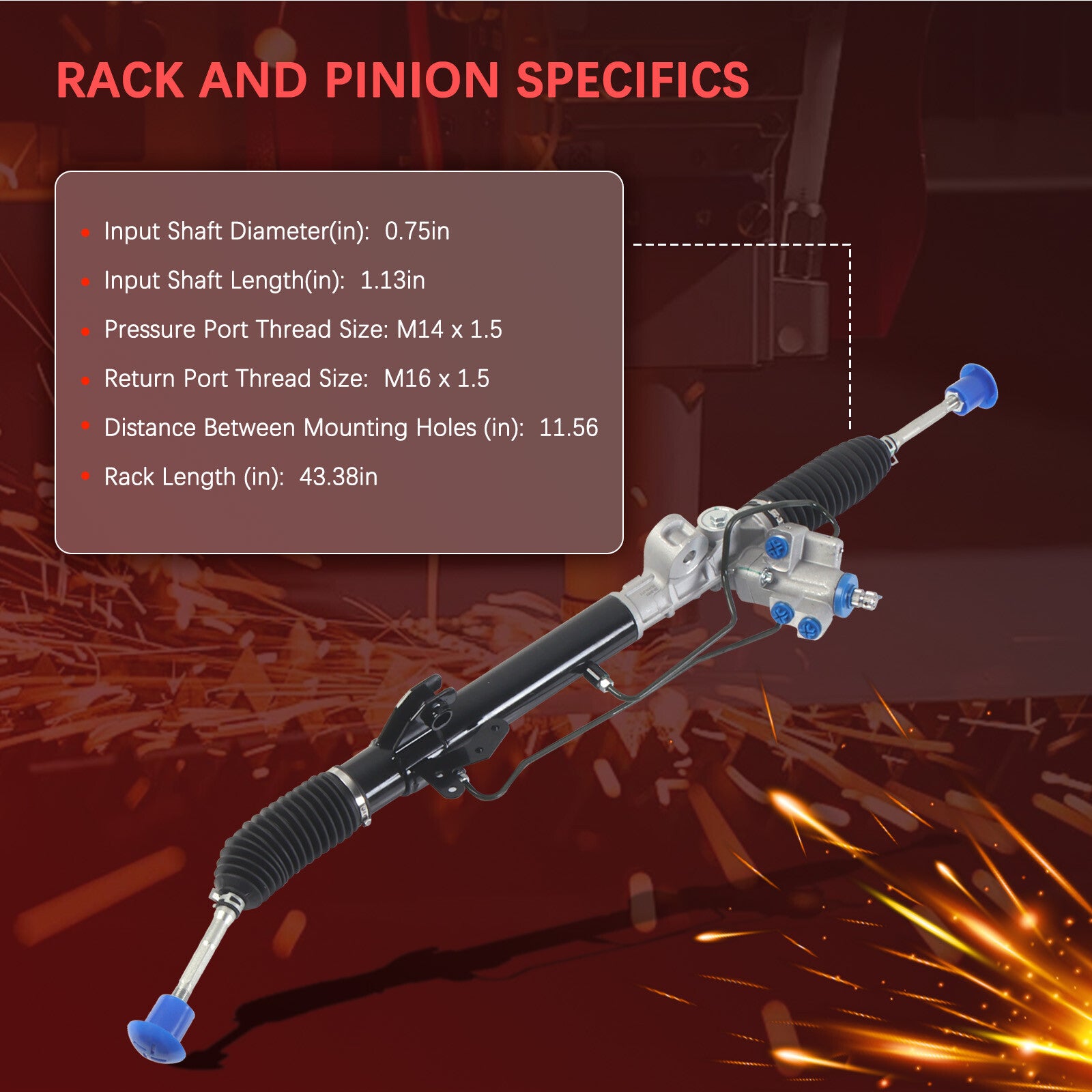 Power Steering Rack and Pinion Assembly for Nissan Maxima 3.5L V6 2009-2014