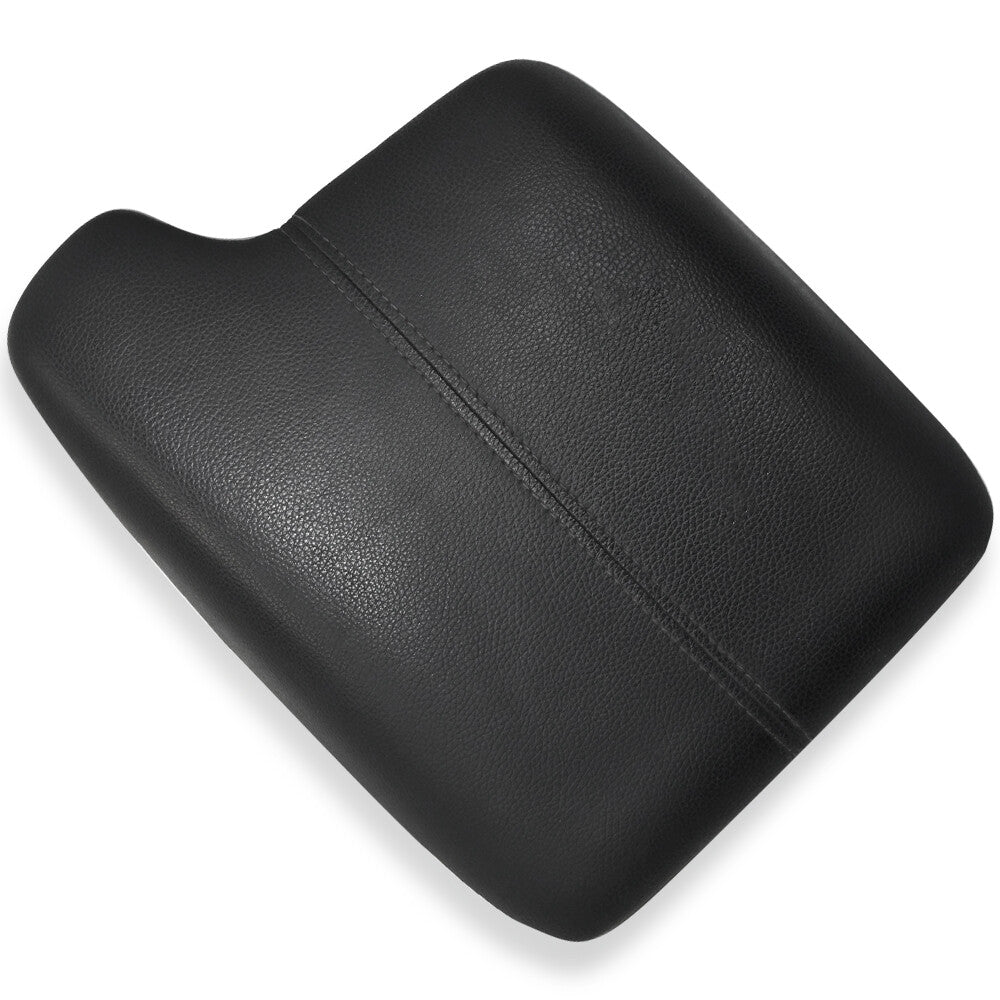 Car Center Console Armrest Lid Cover Synthetic Leather Black for Accord 2013-17 Q
