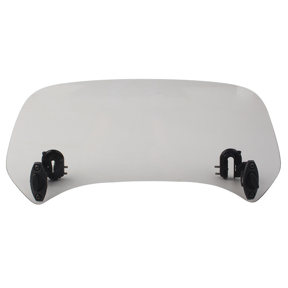 Motorcycle Adjustable Clip On Windshield Extension Spoiler Wind Deflector Smoke