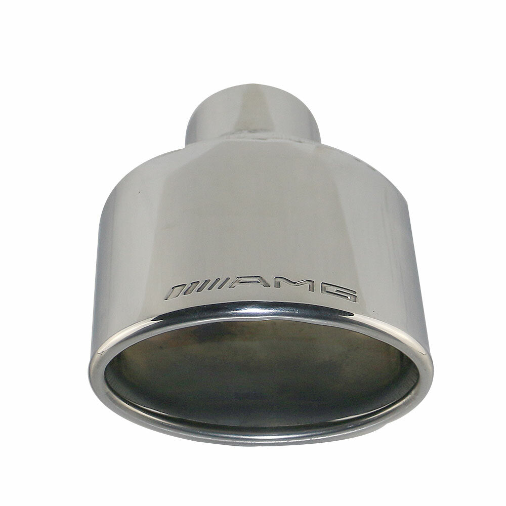 AMG Oval Exhaust Pipe Tip 2.25 Inch Stainless Steel for Mercedes-Benz 12575mm