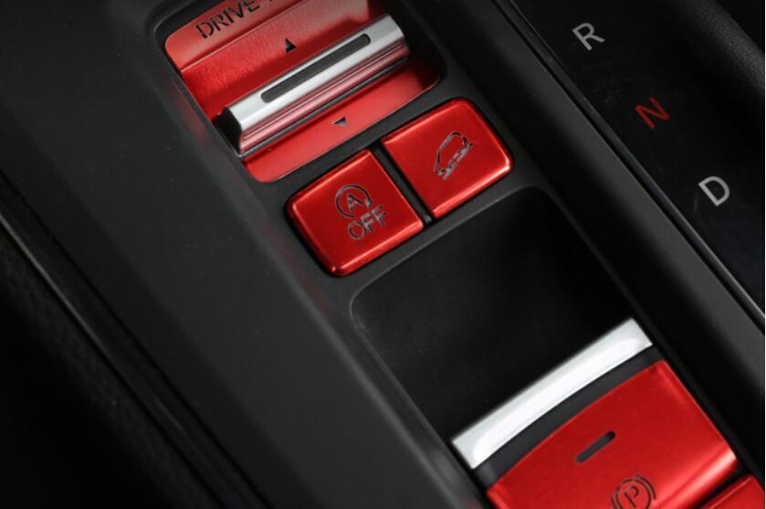 for Honda CR-V 2023-2024 Red Middle Console Gear Shift Button Cover Sticker trim