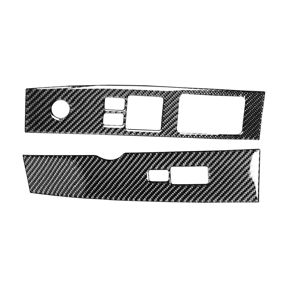 Interior Window Lift Switch Panel Cover Trim Carbon Fiber for Nissan 350Z 06-09 Q