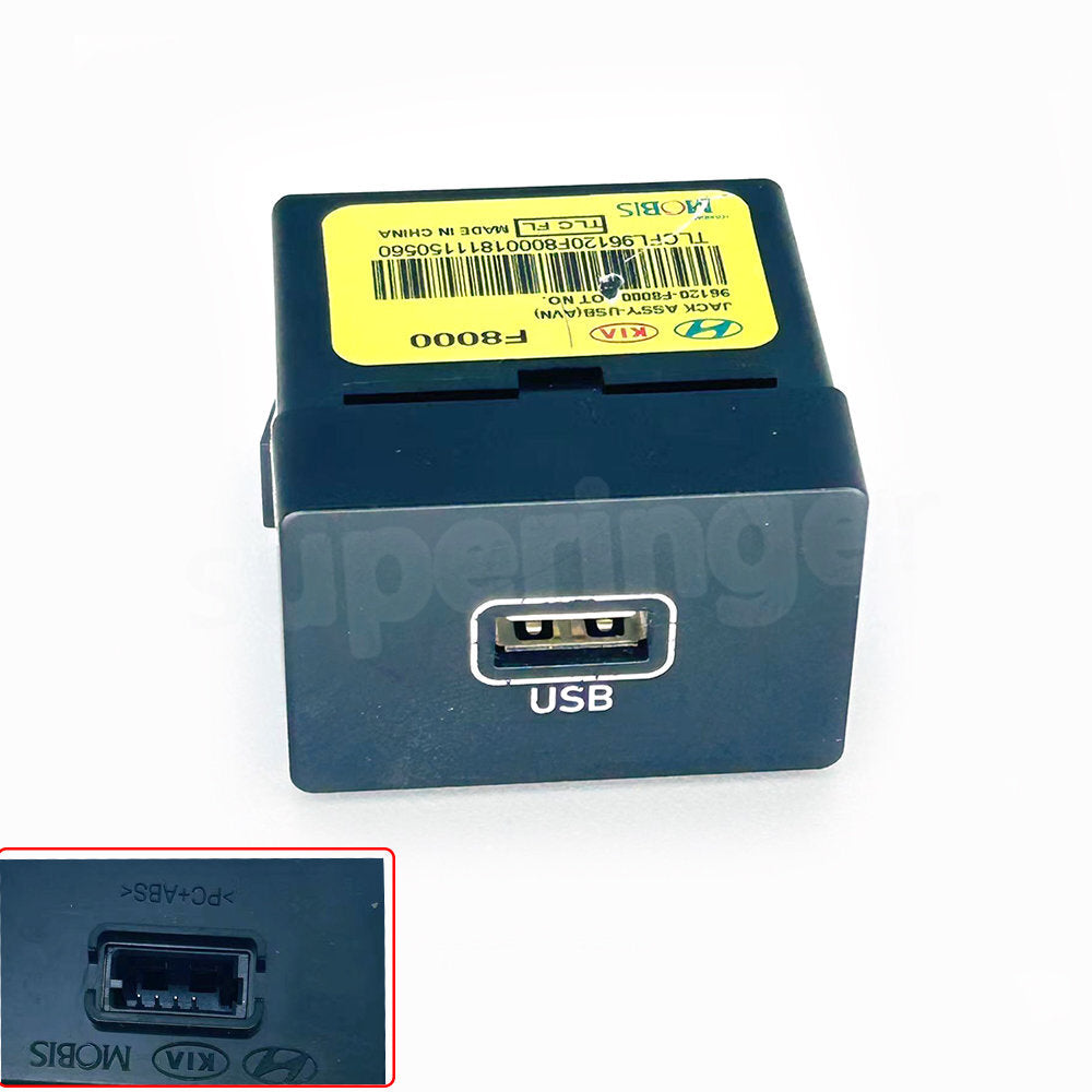 USB/AUX audio input port adapter jack for 2018-19 for Hyundai Santa Fe for Tucson Reina