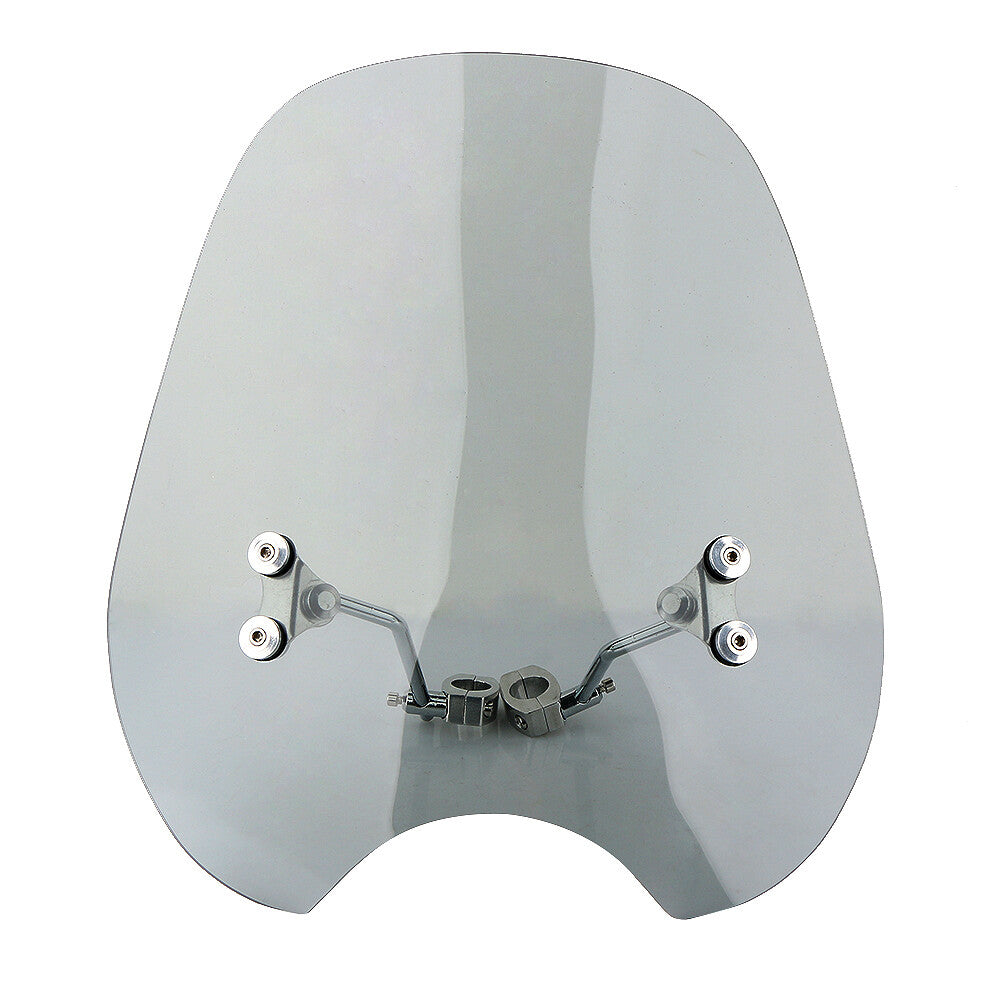 Smoke Motorcycle 7/8-inch 1-inch Windshield Universal Windshield Suitable for Harley-Davidson and for Honda
