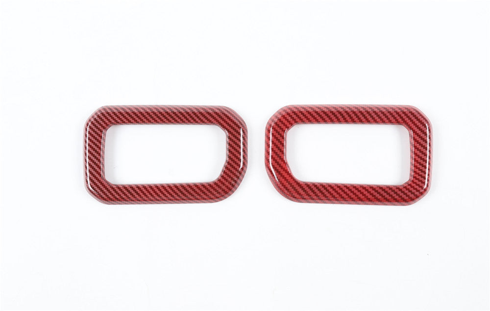 Interior Door Handle Bowl Trim Fit for Suzuki for Jimny 2019-23 ABS Red Carbon Fiber