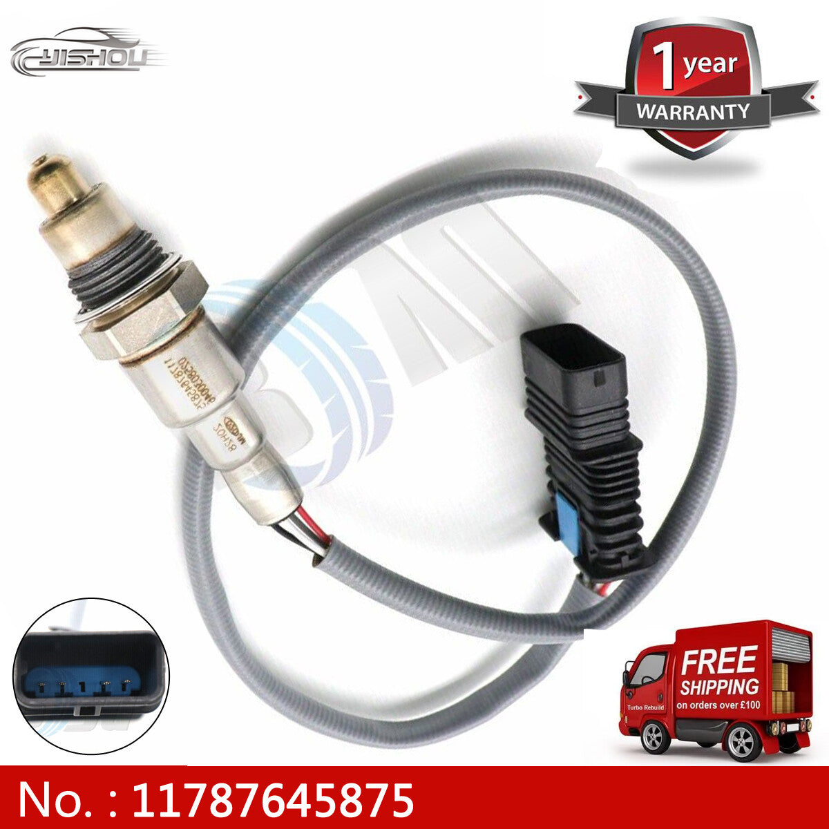 The new 11787645875 oxygen sensor is suitable for BMW F30, F31, F34, 335i, F35, and 335Li.