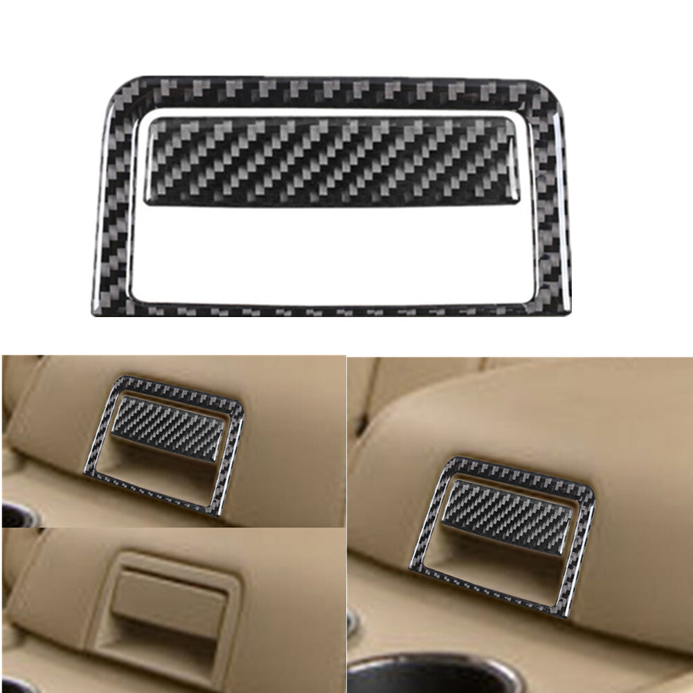 Carbon Fiber Rear Center Storage Switch Cover Trim for Lincoln for Navigator 2007-14