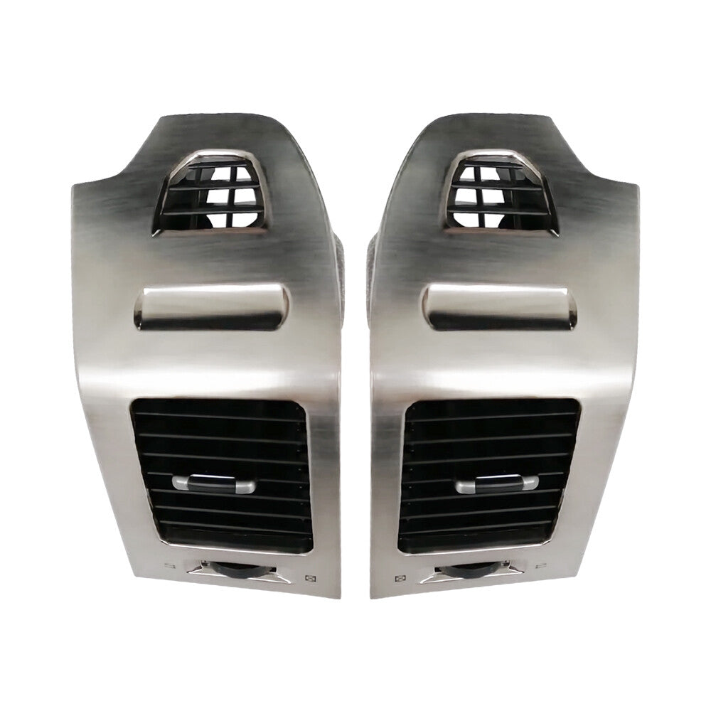 2X Silver Air Outlet Instrument Panel Side Left+Right Side For 2006-2020 for Pajero Q