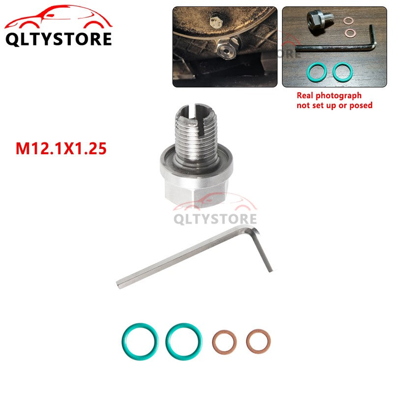 M12.1*1.25 Oil Drain Plug Self Tapping Oil Pan Thread Repair Kit with O-Ring Q