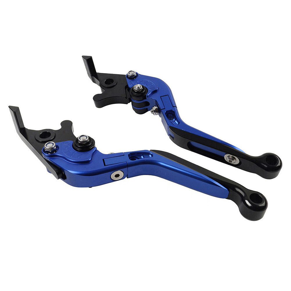 CNC Folding Extendable Brake Clutch Levers for Suzuki GSXS125 GSXR150 17-19 blue