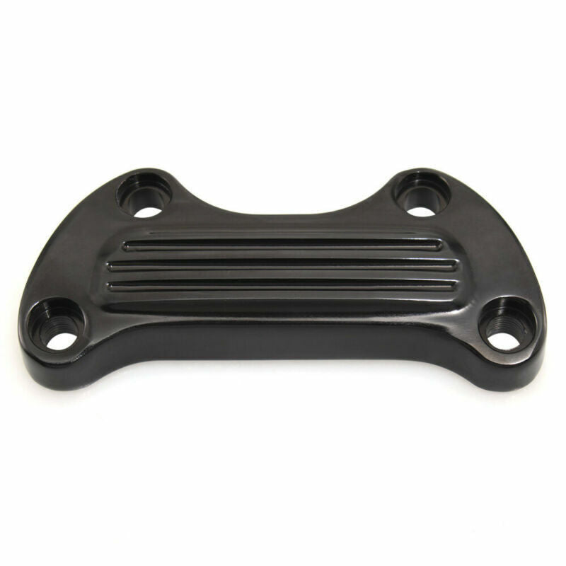 Black 1 Upper Handlebar Riser Top Clamp Cover for Harley Sportster Dyna Softail