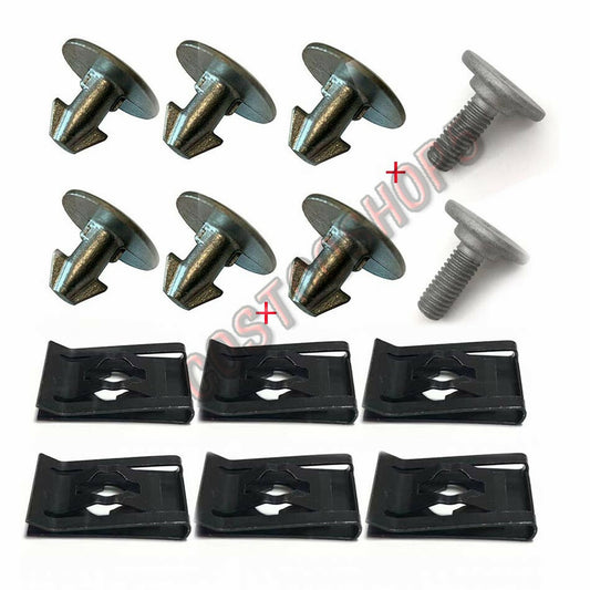 for Honda CR-V for Civic Set of 14 Engine Lower Cover Pin Screw  Bolt Access Clip