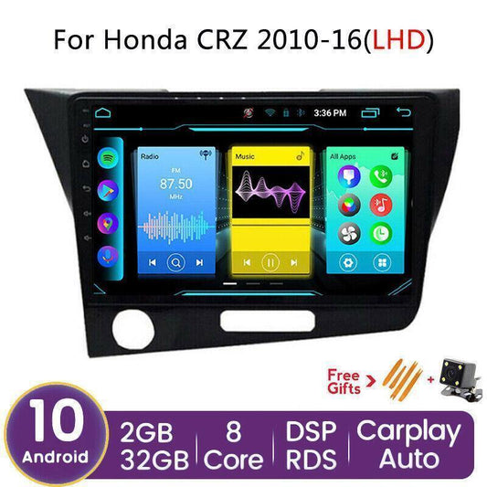 9 Android 8-Core Car Navi Stereo GPS Carplay 32GB for Honda CRZ 10-16 LHD