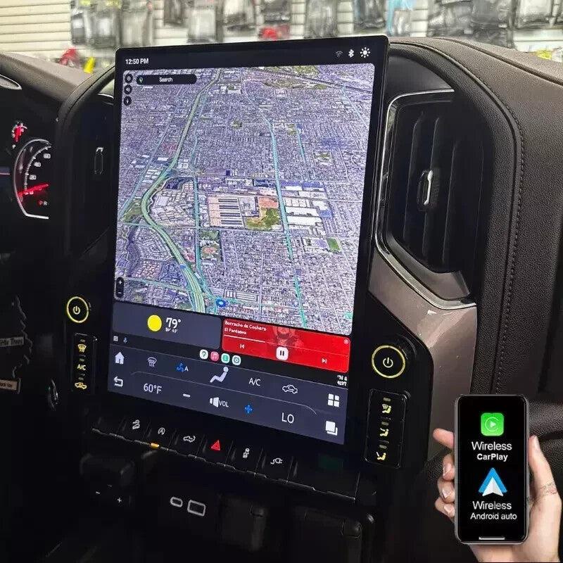 for Chevrolet Silverado 2019-2023 Android 13 Vertical Screen 2K 15.6 GPS Radio