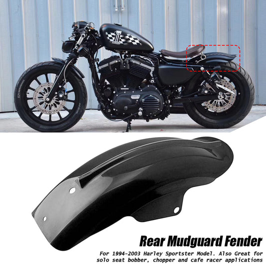 Rear Mudguard Fender for Harley Sportster XL Cafe Racer Bobber Chopper 1994-2003 Q