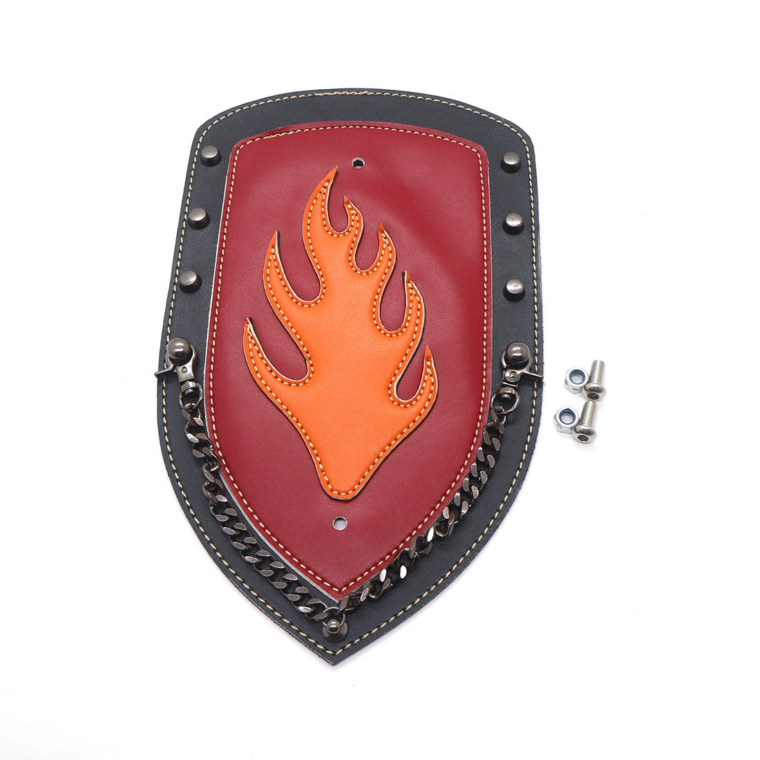 PU Leather Rear Flame Plain Fender Bib Cover For Sportster XL883 Solo for Seat Q