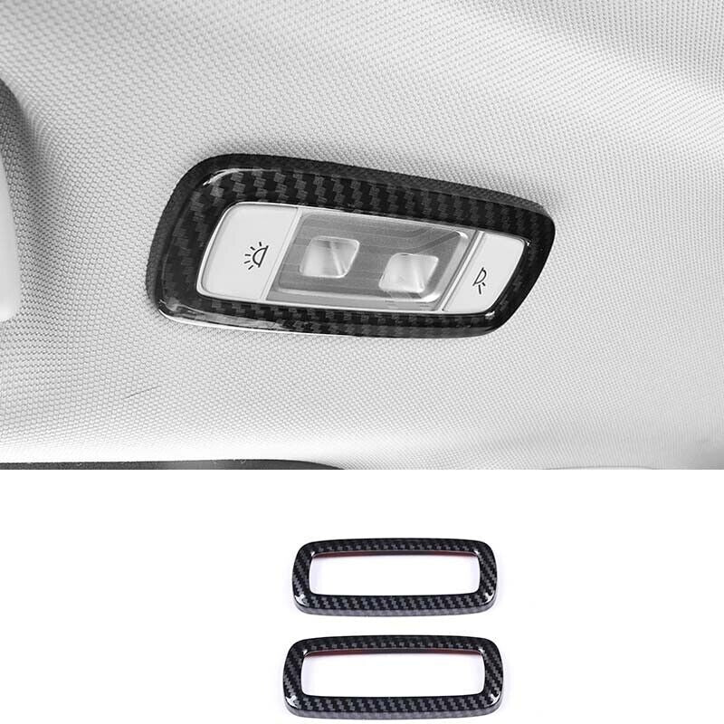 Rear Reading Light ABS Carbon Fiber Cover Trim for BMW X3 G01 X4 G02 2018-2021