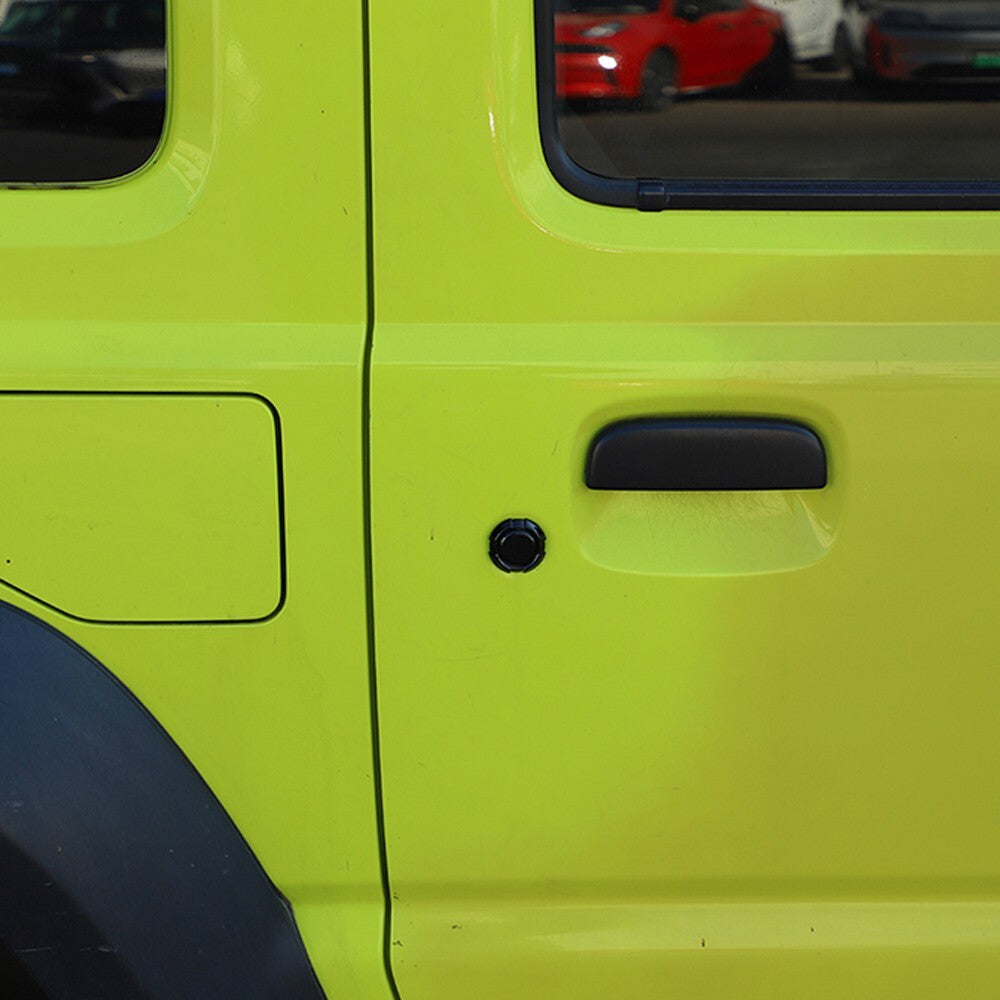 Car Door Lock Key Hole Guard Cover Trim for Suzuki for Jimny 2019-2024 Black ABS