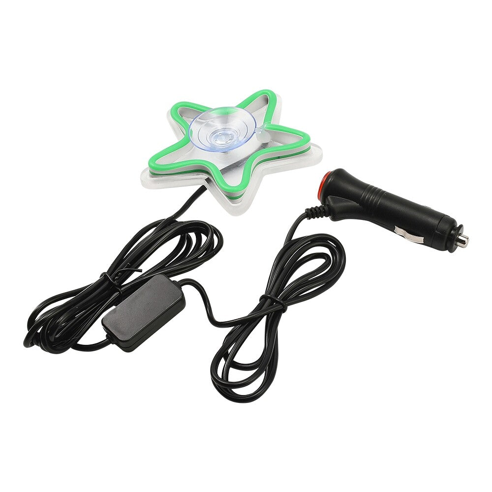 Green Star Auto Car Ambient Light Car Side Rear Window Led Flashing Light