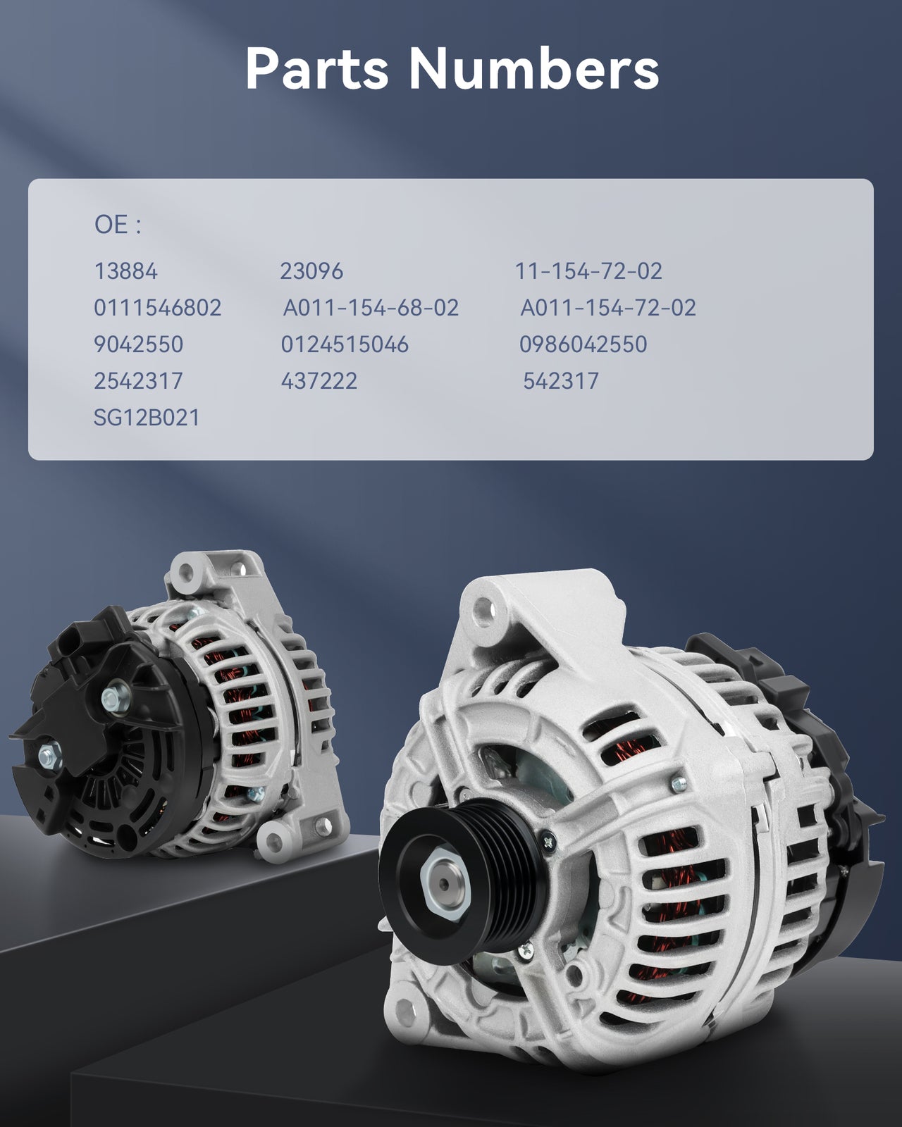 1PC New 120Amp Alternator Fit for 2001-2005 for Mercedes-Benz C240  C320 13884
