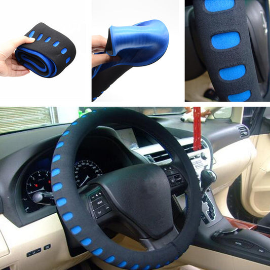 Car 38cm Steering Wheel EVA Bubble Cotton Steering Wheel Cover Non-slip Handle