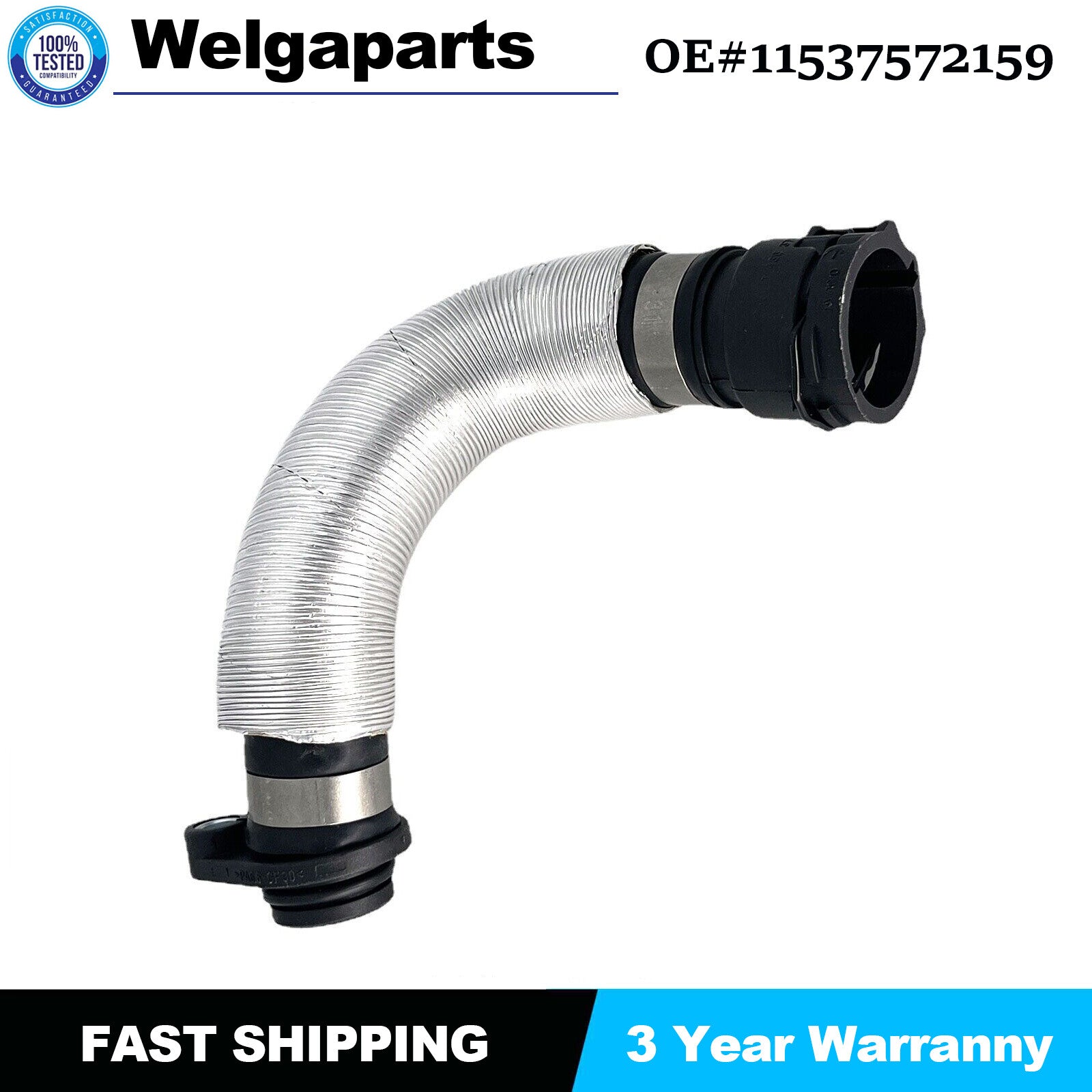 11537572159 for BMW X1 Z4 E88 E87 E82 E93 E92 E91 Radiator Coolant Pipe Hose