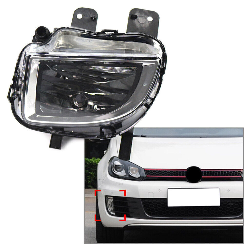 1x Right Side Front Bumper Fog Light Lamp for VW for Golf for Jetta GLI MK6