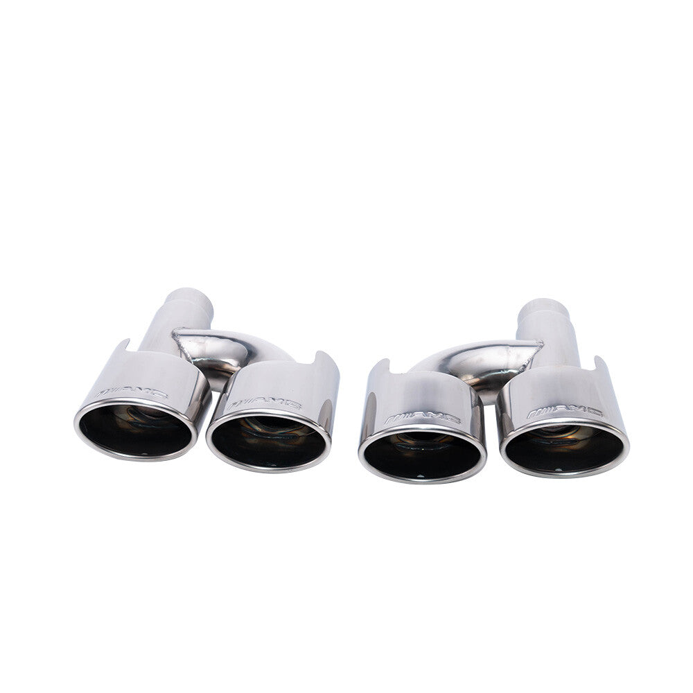 C63 Exhaust Muffler Tips AMG For C250 C300 C350 for Mercedes W204 W211 C-Class SS304
