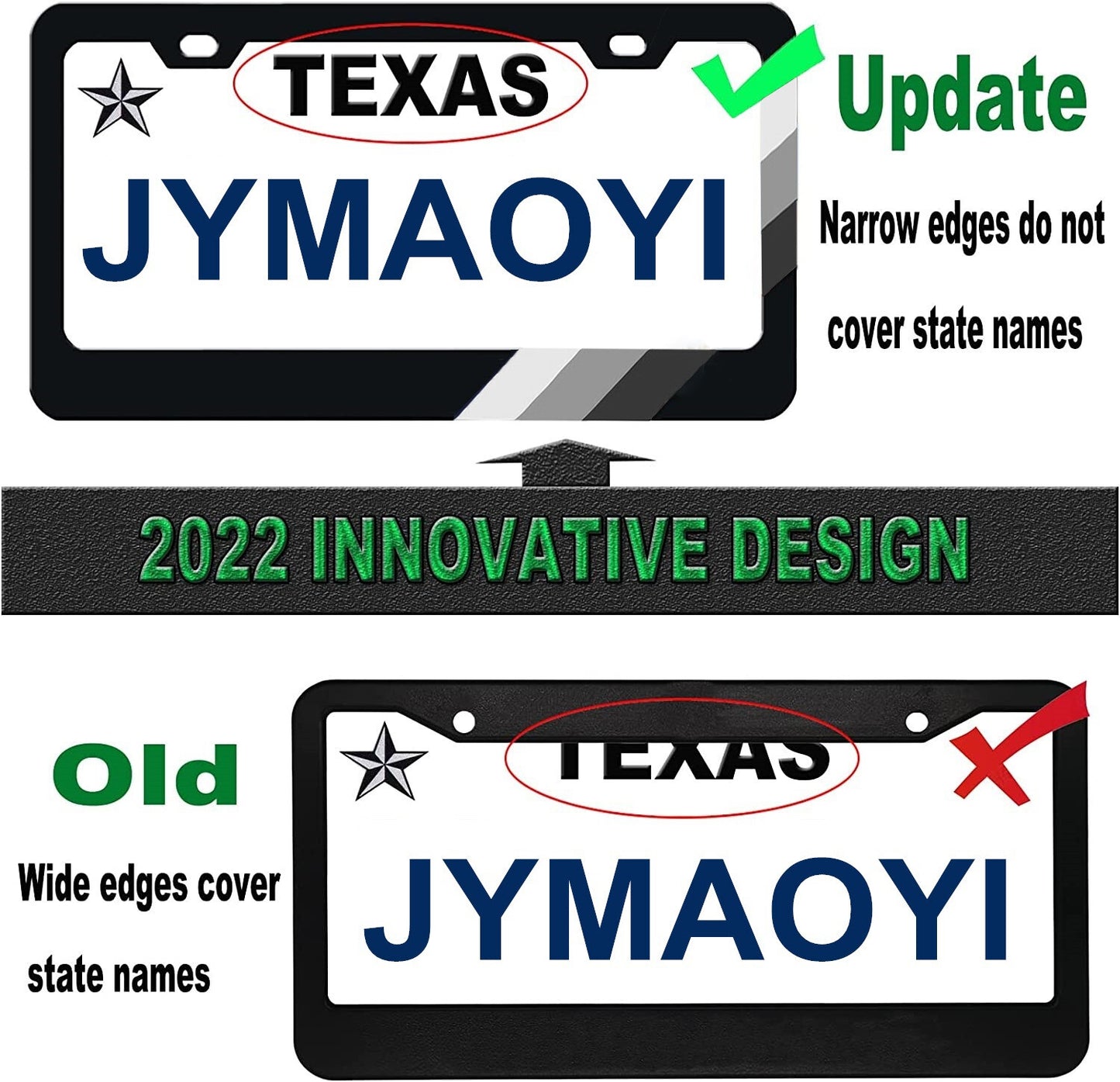 Suitable for Camry Rav4 accessories, three-color car license plate label frame cover - n