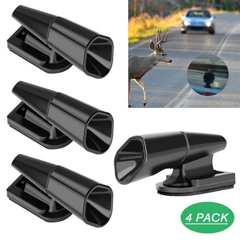 4X Sonic Deer Animal Whistles Wildlife Alert Warning Device Car Safety Accessory Q