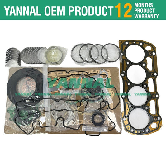 N844, N844L, and N844T overhaul heavy-duty ring kits are suitable for Shibaura engines T1530 and TC40-.