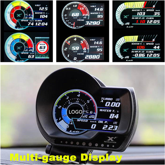 Digital OBD2 OBD II Boost Gauge/Multi-gauge/Temperature Monitor/Warning System