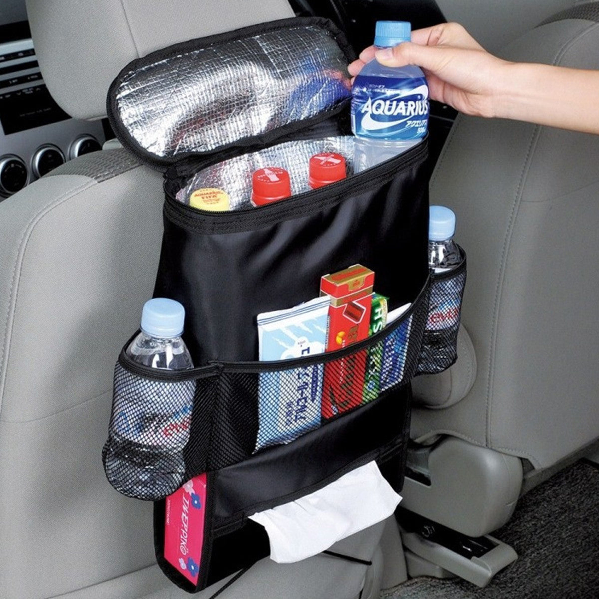 Car Keep Temperature Ice Bag Storage Container Basket Stowing Tidying Organizer