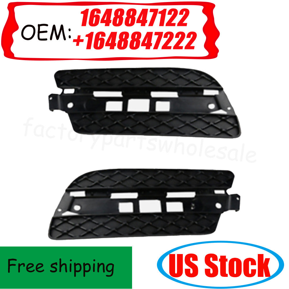 Pair Front Bumper Fog Light Cover Left Right for Mercedes GL350 GL450 2010-2012 n