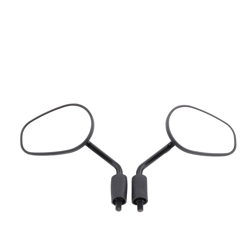Motorcycle Black Oval Rearview Side Mirrors for Honda Scooter GN250 GV250 GV300S Q