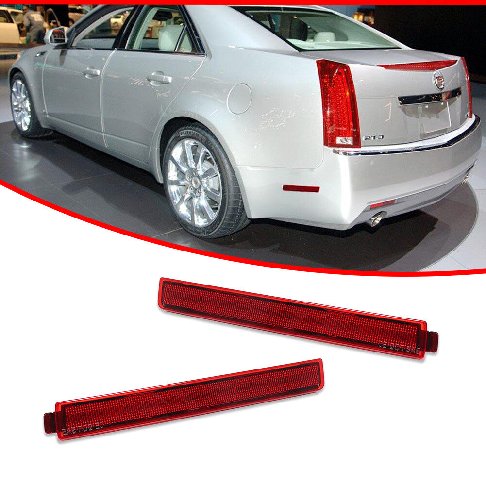 The reflective light marked on the back of the red lens is suitable for Cadillac CTS/CTS V 2008-2013- v