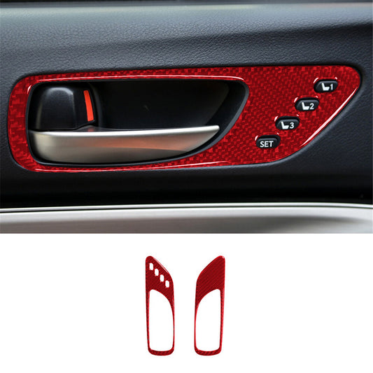 Red Carbon Fiber Sunroof Button Cover Trim For Silverado/tahoe/ for sierra 2007-14 F v