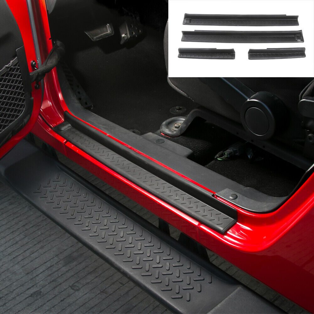 4-piece door/window sill plate cover for Jeep for Wrangler JK 2007-2017 - entrance protection n
