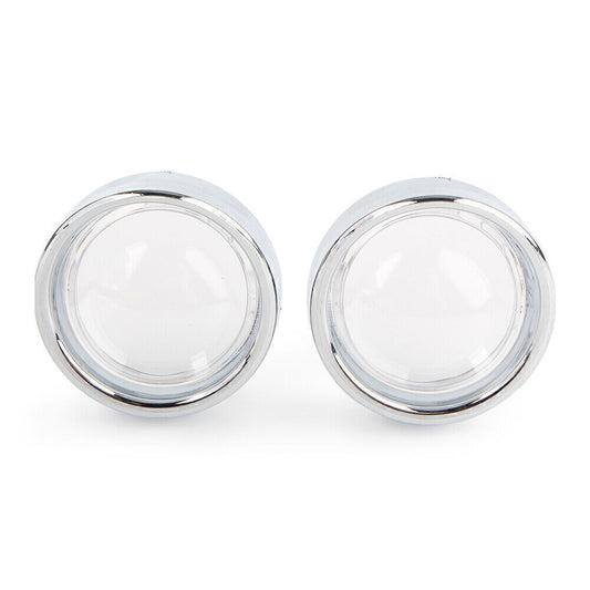 for Harley Touring Glide Road King White Turn Signal Light Lens Cover Bezels Q
