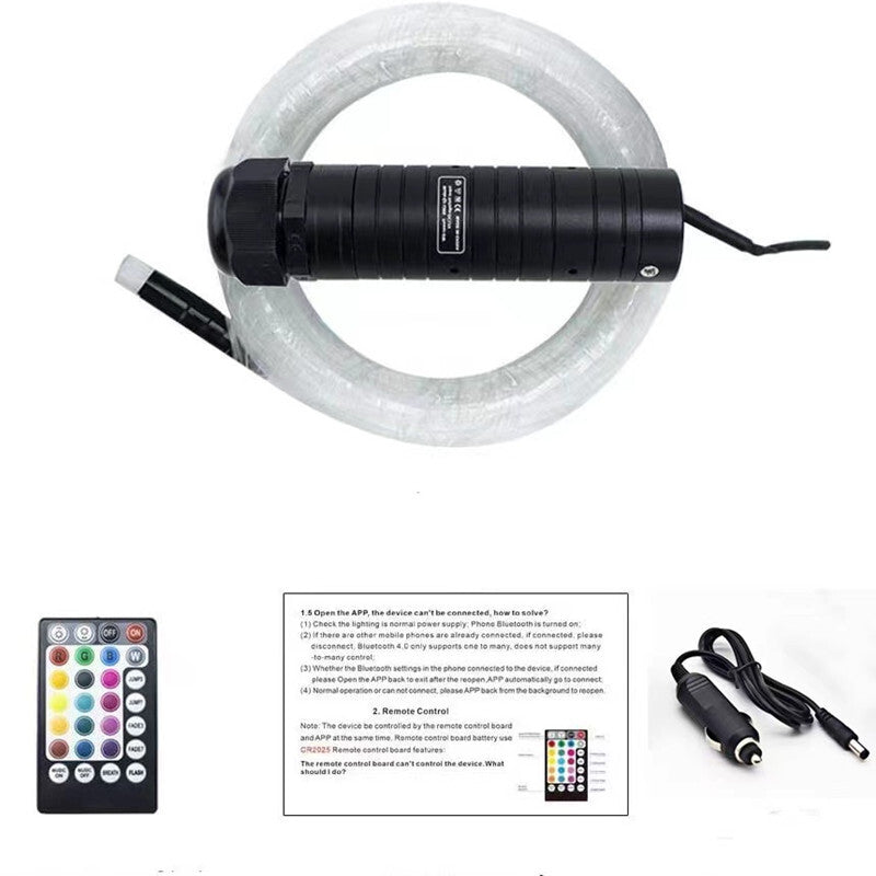 Car Room Star Lights LED Optic Star Ceiling App Fiber Lamp SMALL 6W RGBW kits