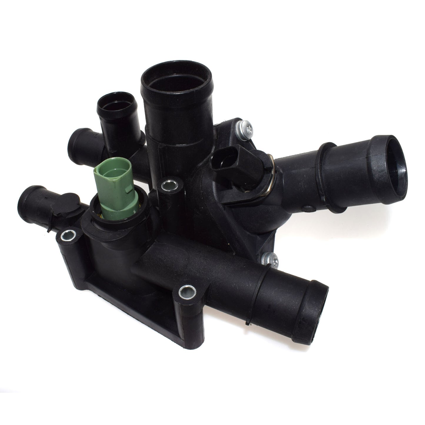 Engine thermostat housing assembly for for Audi A3 for VW for Golf for Passat Polo for Skoda for Seat - v