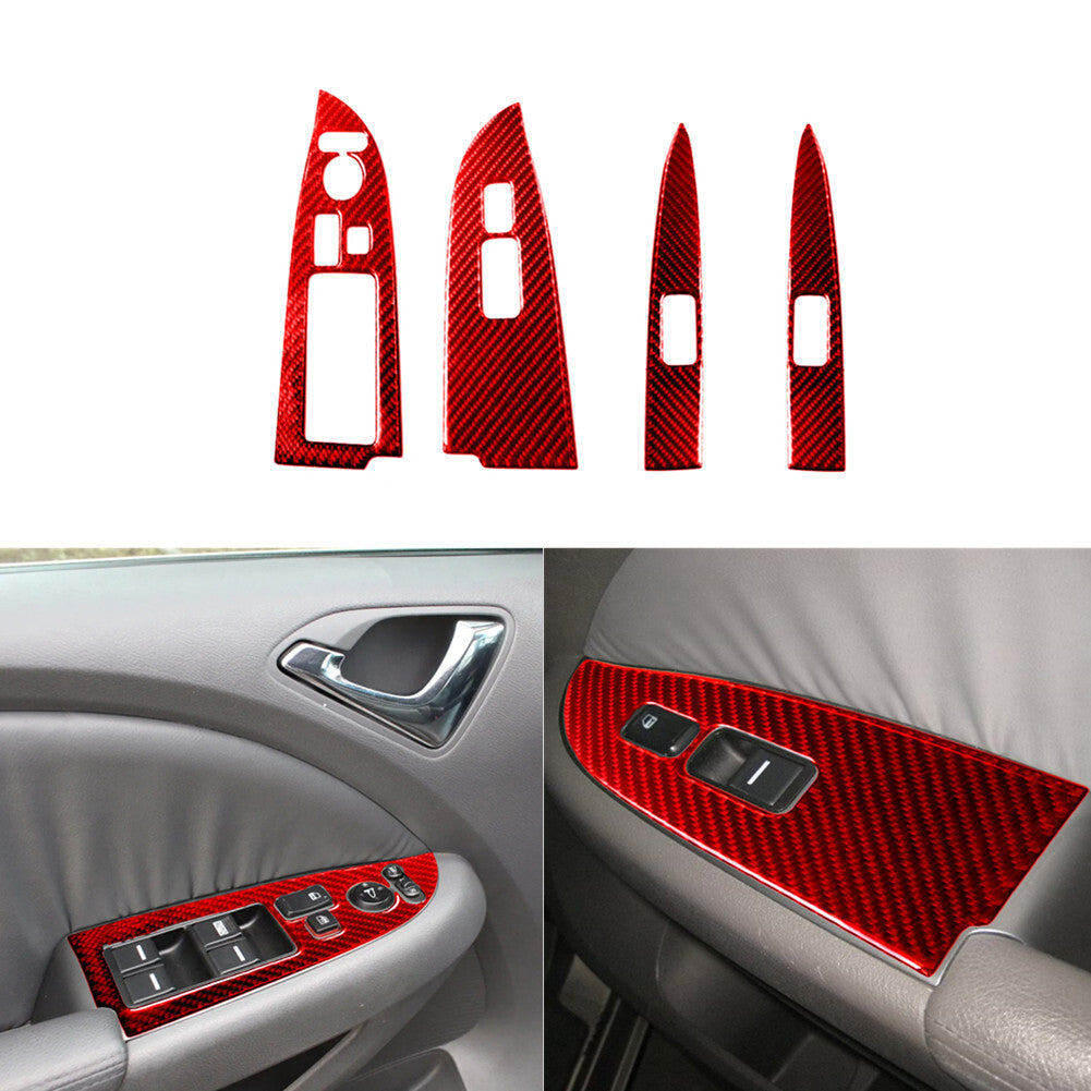 Carbon Fiber Window Button Trim Cover For COBALT 2005-2010 Type B v