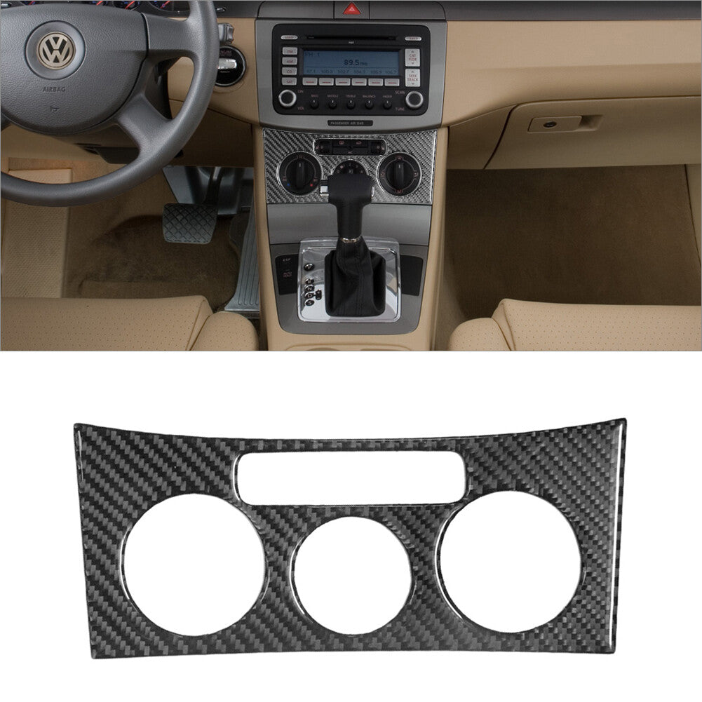 Red Carbon Fiber Center Control Console Cover Trim for Panamera 2010-16 v