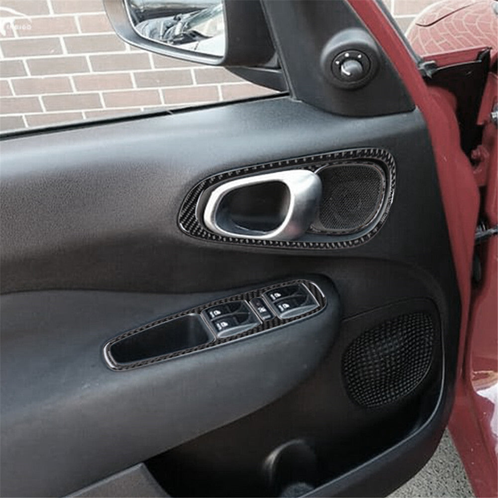 for Audi A4 2017-2018 RedCarbon Fiber GPS Navigation Frame Decorative Cover Trim v