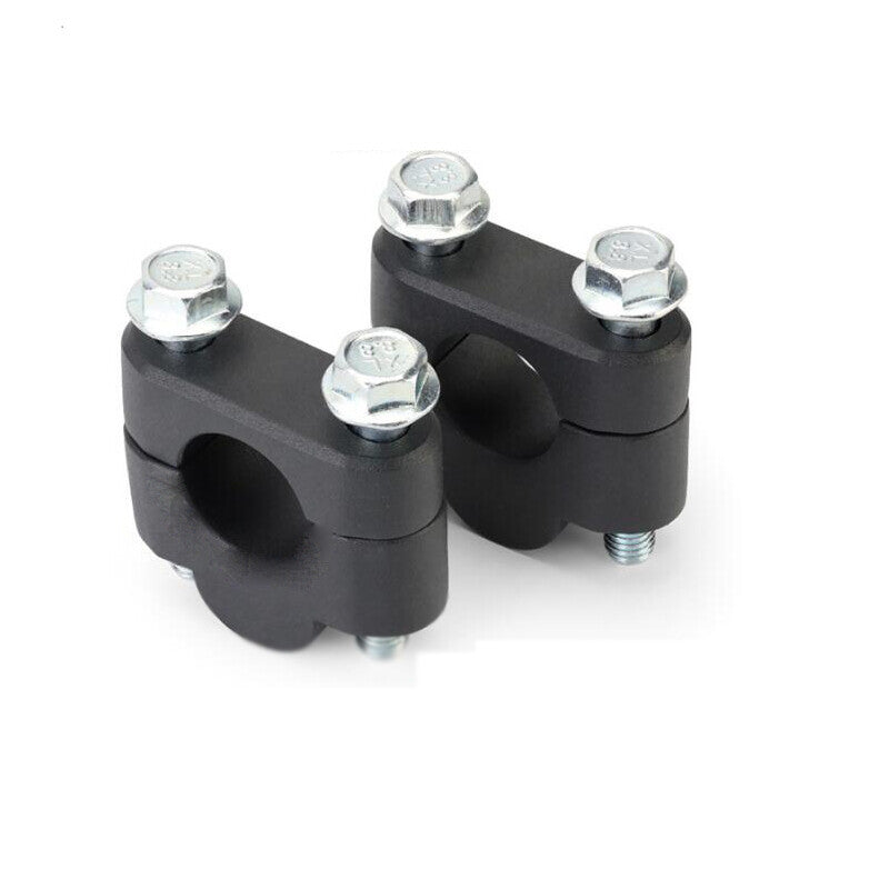 2PCS 7/8 22mm Durable Aluminum Motorcycle HandleBar Risers Mount Clamps Adapter v