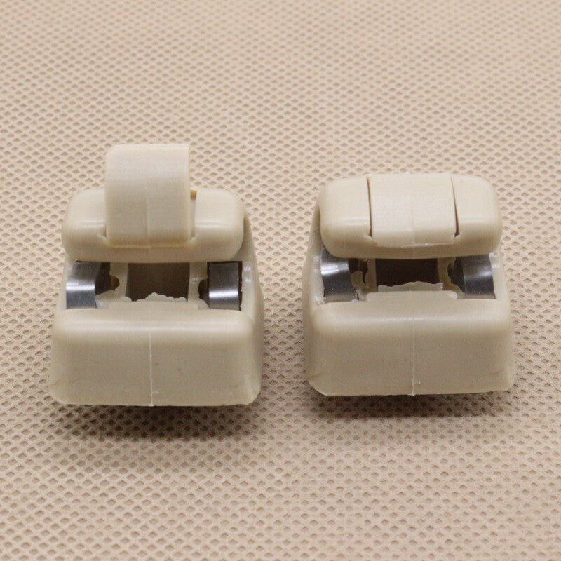 2-Pack for Mercedes W123 W124 W126 W201 Beige Sunshade Clips 126-810-00-12-8412
