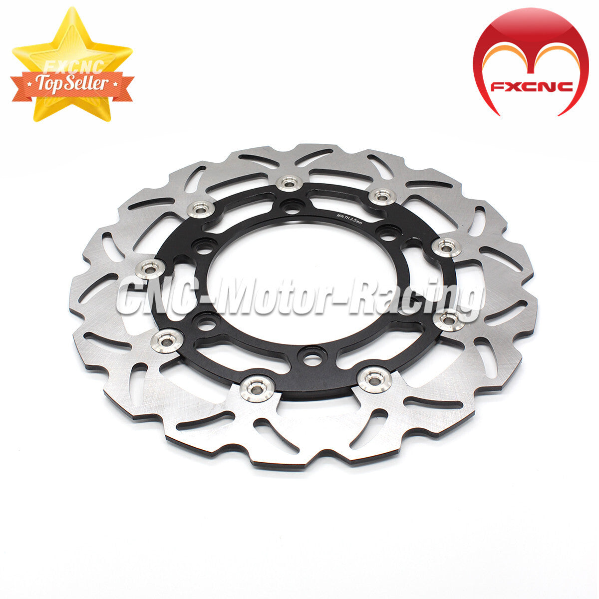 Black for Honda CBR150R 2000 - 2003 CNC motorcycle front floating brake disc rotor