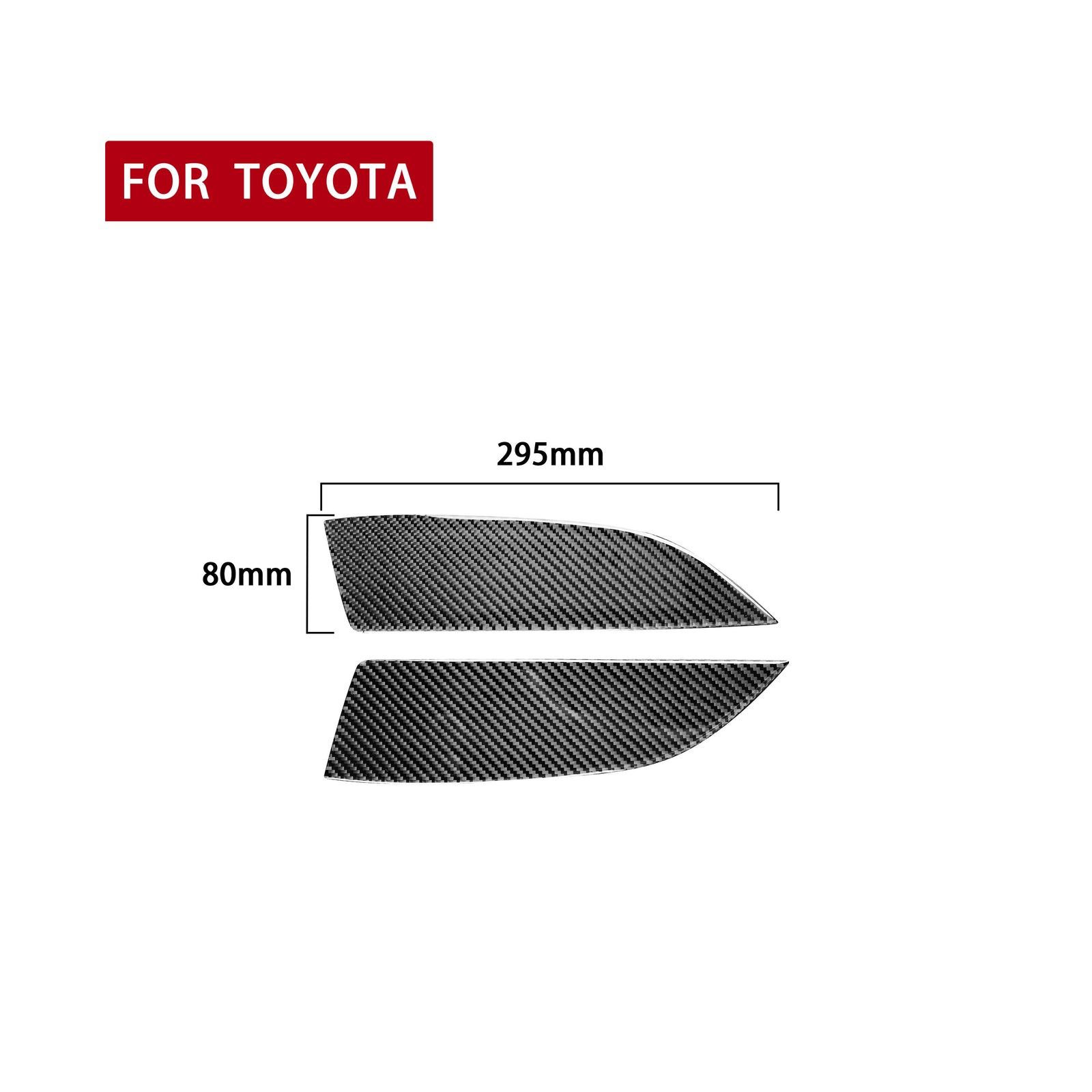 Carbon Fiber Car Rear Window Lock Lift Panel Frame Trim for Camry 12-14 v