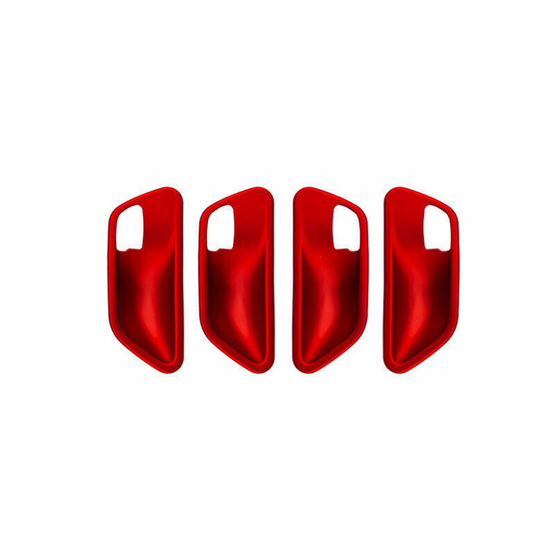 for BMW 3 4 Series GT 2014-2018 Matt Red Inner Door Handle Bowl Frame Decor Trim